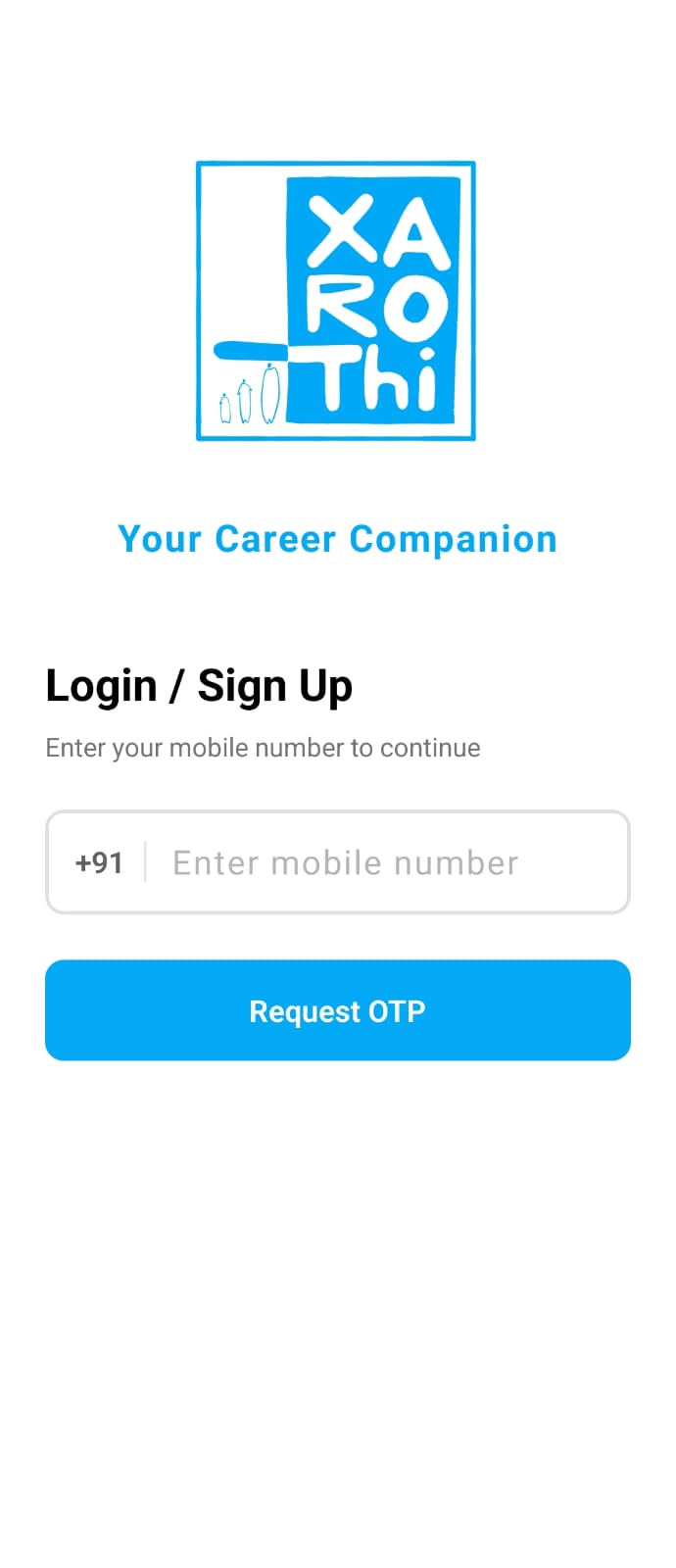 Xarothi mobile app screenshot 1